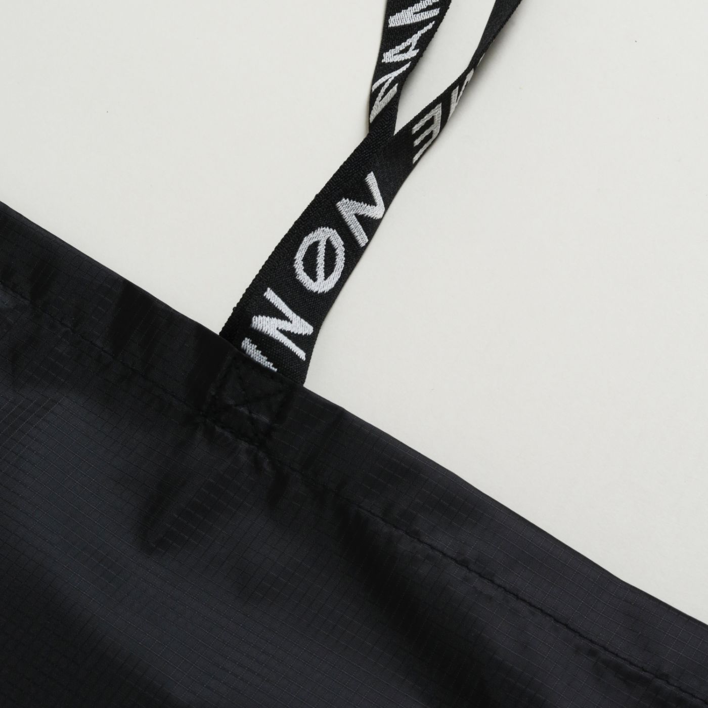 TOTE BAG - NYLON - BLACK LOGO TOKYO